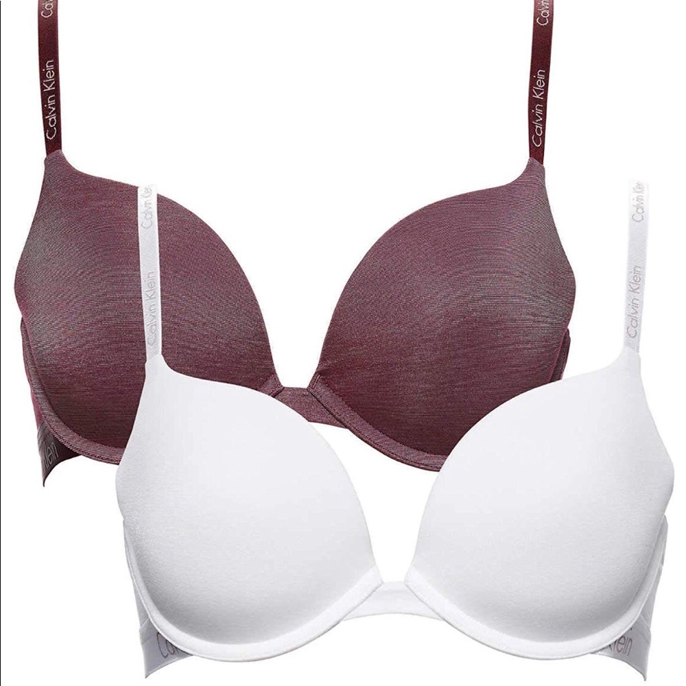Calvin Klein Women's 2Pack Lightly Lined Demi Bras